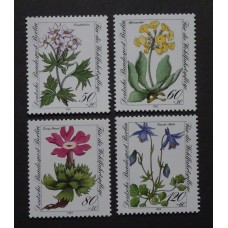 ALEMANIA BERLIN SERIE COMPLETA DE ESTAMPILLAS MINT FLORES 10 EUROS